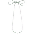 10" Silver Stretch Loop Ribbon & Bow